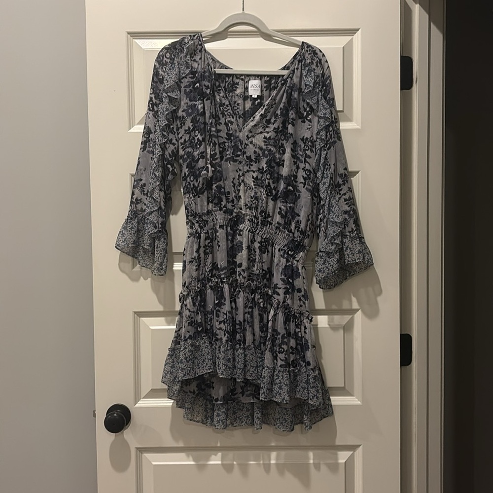 Floral Ruffle Mini Dress - Picture 3 of 3
